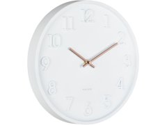 Karlsson Designové nástěnné hodiny 6041WH 7474395