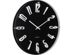 Karlsson Designové nástěnné hodiny 6090BK 7477523
