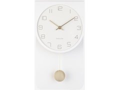 Nástěnné hodiny Karlsson Nástěnné kyvadlové hodiny KA5779WH