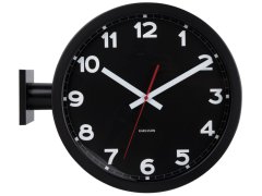 Karlsson Oboustranné nástěnné hodiny KA5966BK 7369889