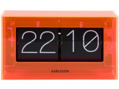 Nástěnné hodiny Karlsson Designové nástěnné/stolní překlápěcí hodiny KA5976OR