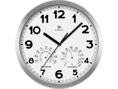 Lowell Nástěnné hodiny s teploměrem a vlhkoměrem 14931B