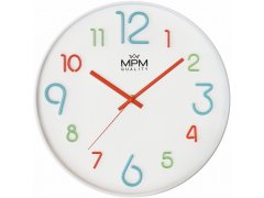 Nástěnné hodiny MPM Quality Designové hodiny Neonic s&nbsp;plynulým chodem E01.3459.00