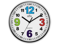 Nástěnné hodiny MPM Quality Designové hodiny s plynulým chodem E01.3686.00