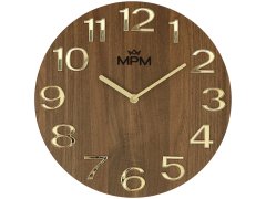 Nástěnné hodiny MPM Quality Timber Simplicity - B E07M.4222.5480