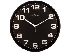 Nástěnné hodiny Nextime Dash Black 3053zw