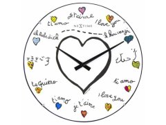 Nástěnné hodiny Nextime Loving You Dome 3160