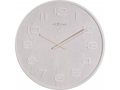 Nástěnné hodiny Nextime Wood Wood Medium 3096wi