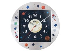 Nástěnné hodiny MPM Quality Dětské kovové hodiny Explore E01.4354.71.A