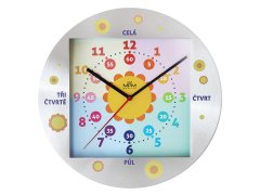 Nástěnné hodiny MPM Quality Dětské kovové hodiny Explore E01.4354.71.B