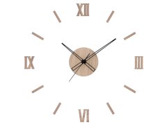 Nástěnné hodiny Prim Dřevěné designové hodiny světle hnědé PRIM Remus E07P.4337.51