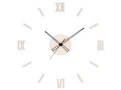 Nástěnné hodiny Prim Dřevěné designové hodiny světle hnědé PRIM Remus E07P.4337.53