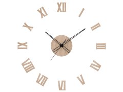 Nástěnné hodiny Prim Dřevěné designové hodiny světle hnědé PRIM Romulus E07P.4338.51