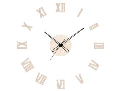 Nástěnné hodiny Prim Dřevěné designové hodiny tmavě hnědé PRIM Romulus E07P.4338.53