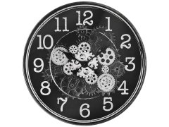 Nástěnné hodiny MPM Quality Designové plastové hodiny s&nbsp;ozubeným soukolím Millennium E01.4328.90