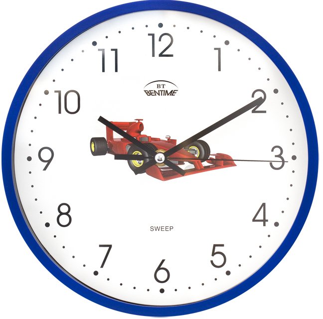 Nástěnné hodiny Bentime Dětské hodiny H07-SW8011BL - Hodiny a budíky Nástěnné hodiny