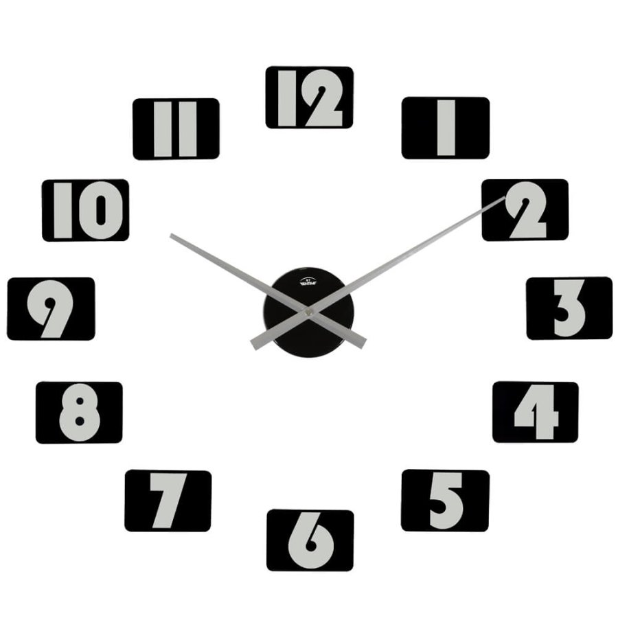 Nástěnné hodiny Bentime Nástěnné lepicí hodiny H15-SW7019BK
