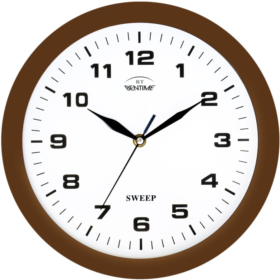 Bentime Nástěnné hodiny H39-SW8047BR - Hodiny a&nbsp;budíky Nástěnné hodiny