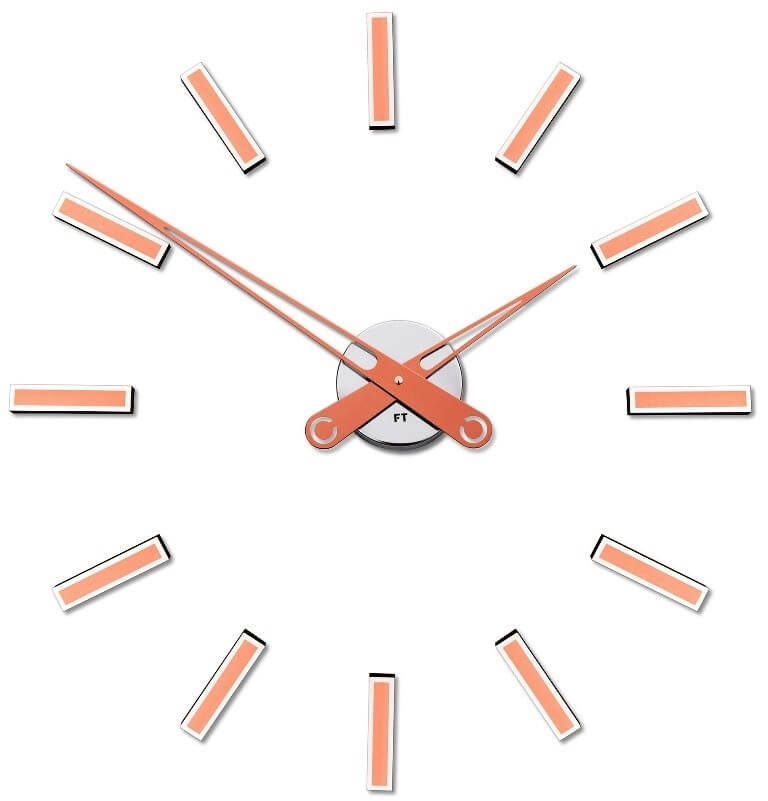 Nástěnné hodiny Future Time Nalepovací hodiny Modular Copper FT9600CO - Hodiny a&nbsp;budíky Nástěnné hodiny