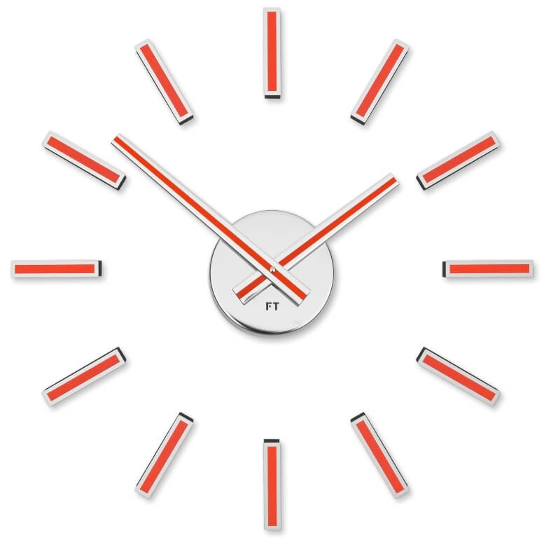 Nástěnné hodiny Future Time Nalepovací hodiny Modular Red FT9400RD