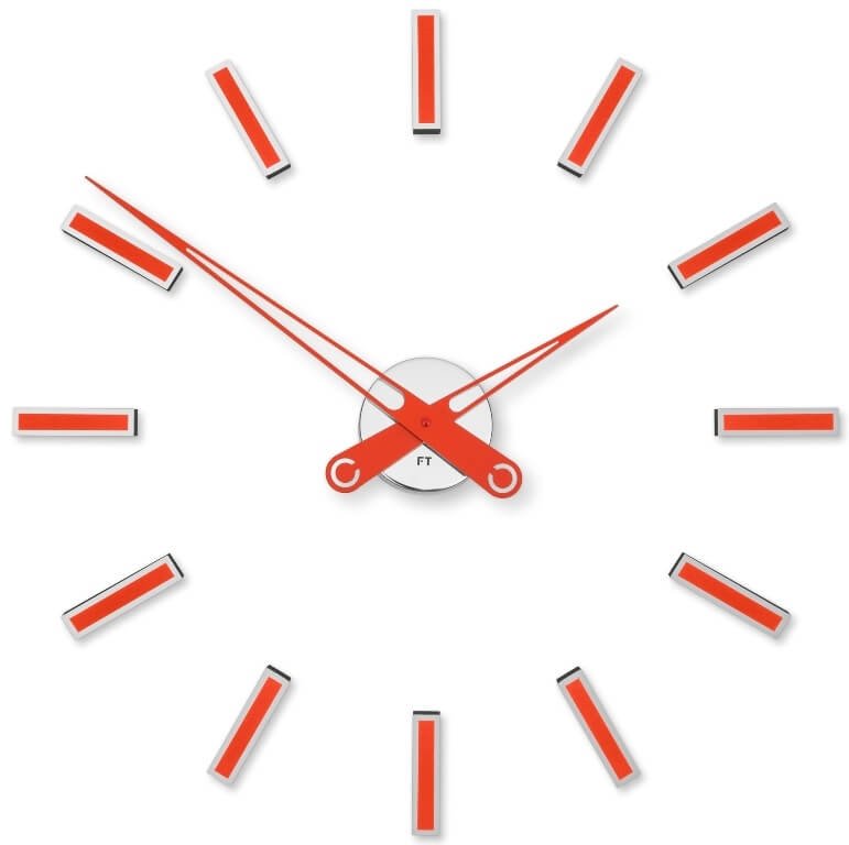 Nástěnné hodiny Future Time Nalepovací hodiny Modular Red FT9600RD - Hodiny a budíky Nástěnné hodiny