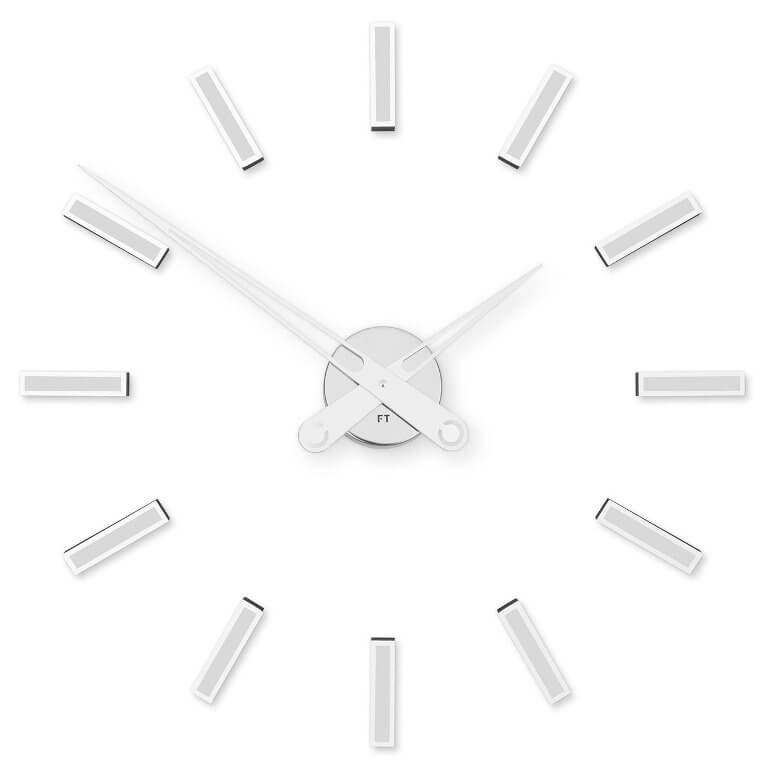 Nástěnné hodiny Future Time Nalepovací hodiny Modular White FT9600WH