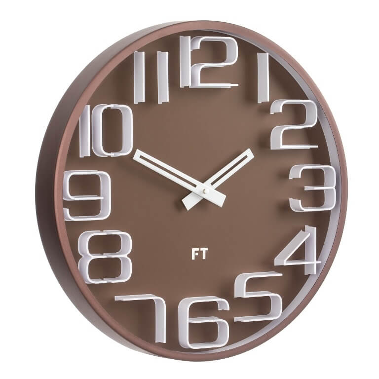Nástěnné hodiny Future Time Numbers FT8010BR