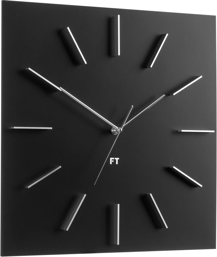 Nástěnné hodiny Future Time Square Black FT1010BK
