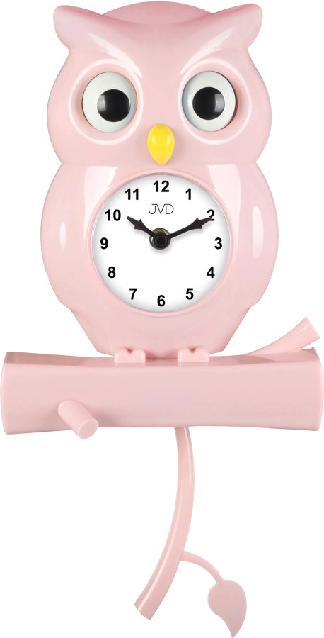 Nástěnné hodiny JVD Designové dětské hodiny - Sova HE21.1 - Hodiny a&nbsp;budíky Nástěnné hodiny
