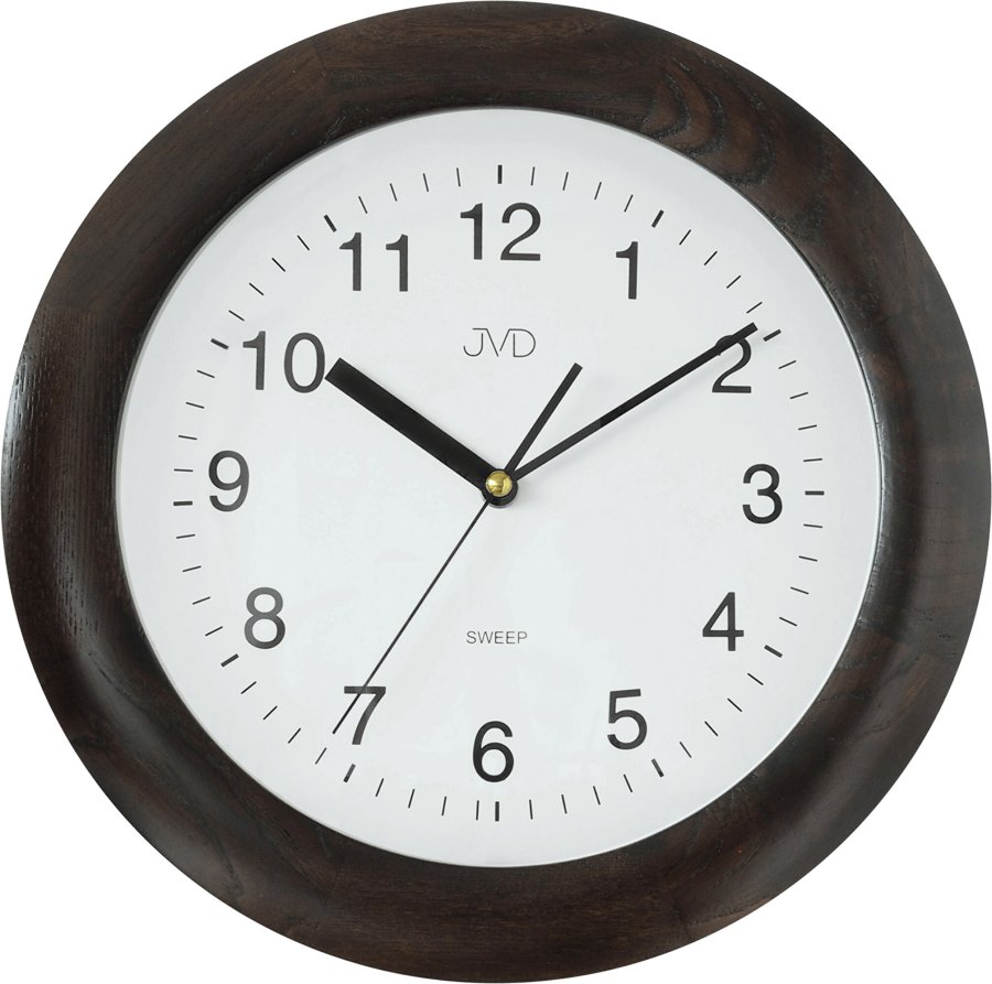 JVD Nástěnné hodiny s&nbsp;plynulým chodem NS7017.4 - Hodiny a&nbsp;budíky Nástěnné hodiny