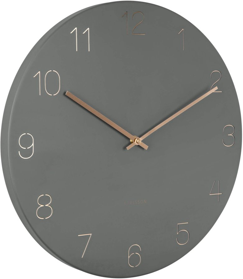 Nástěnné hodiny Karlsson Charm KA5762GR - Hodiny a&nbsp;budíky Nástěnné hodiny