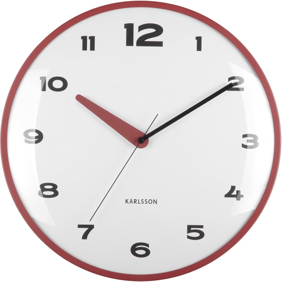 Karlsson Designové nástěnné hodiny 6028RD - Hodiny a&nbsp;budíky Nástěnné hodiny