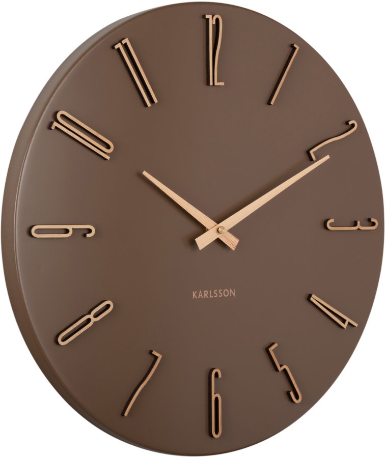 Karlsson Designové nástěnné hodiny 6072BR - Hodiny a&nbsp;budíky Nástěnné hodiny