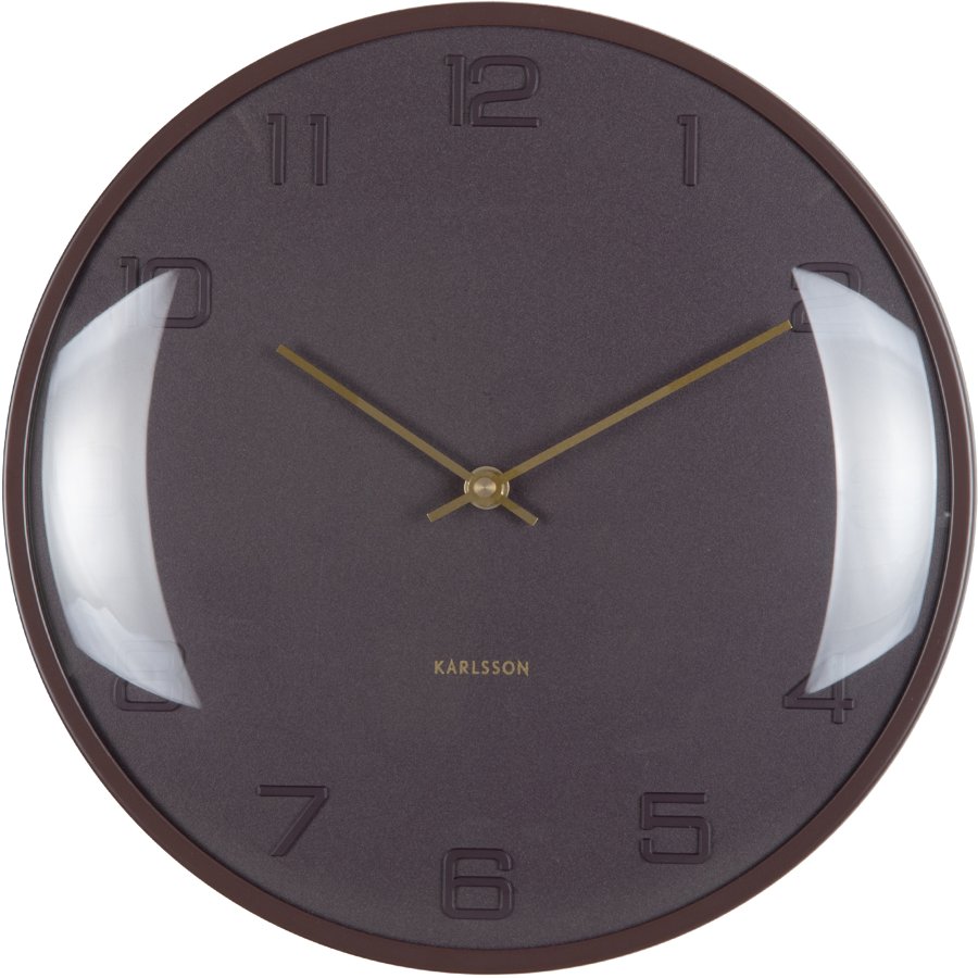 Karlsson Designové nástěnné hodiny 6084BR - Hodiny a&nbsp;budíky Nástěnné hodiny