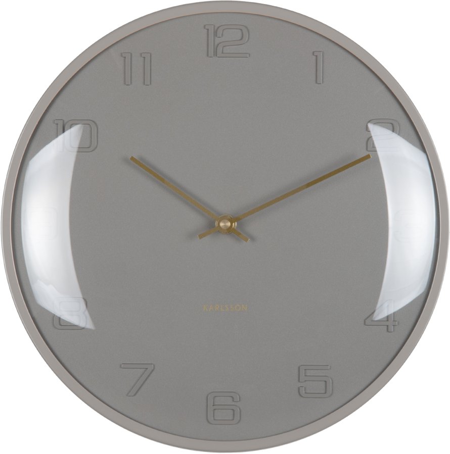 Karlsson Designové nástěnné hodiny 6084GY - Hodiny a&nbsp;budíky Nástěnné hodiny