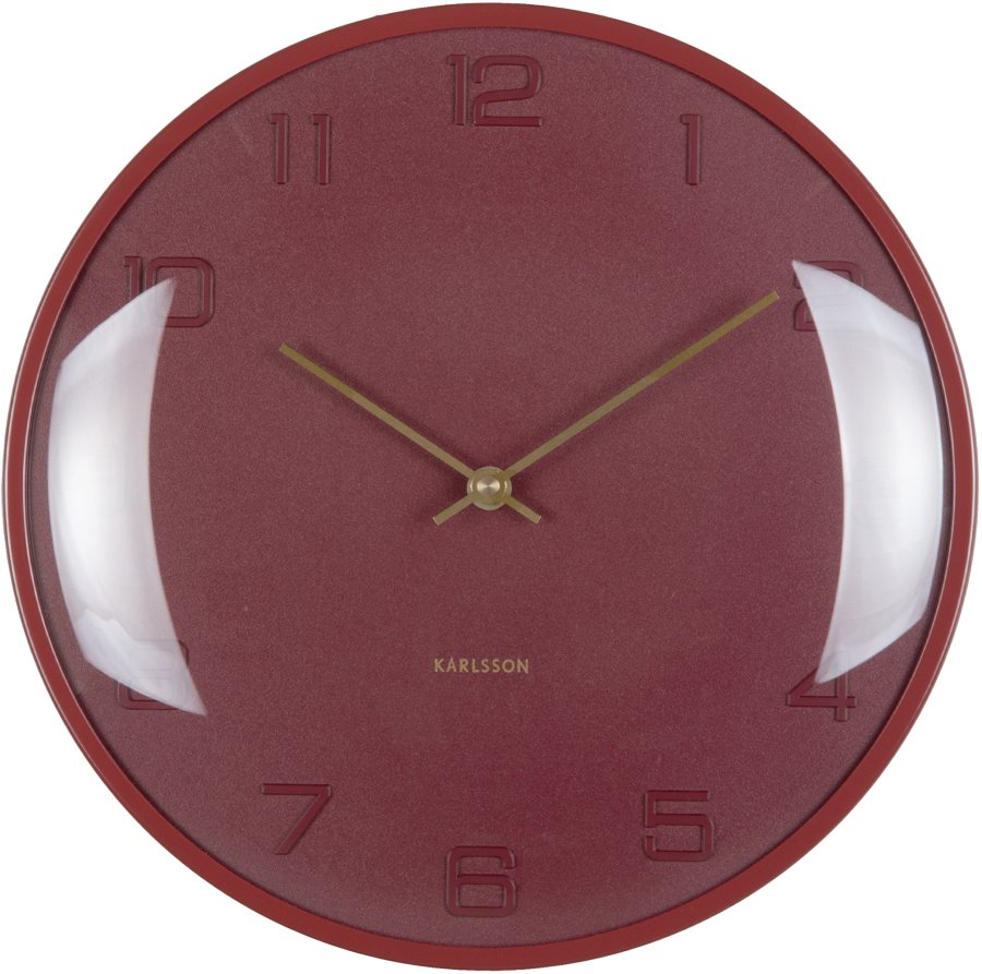 Karlsson Designové nástěnné hodiny 6084RD - Hodiny a&nbsp;budíky Nástěnné hodiny