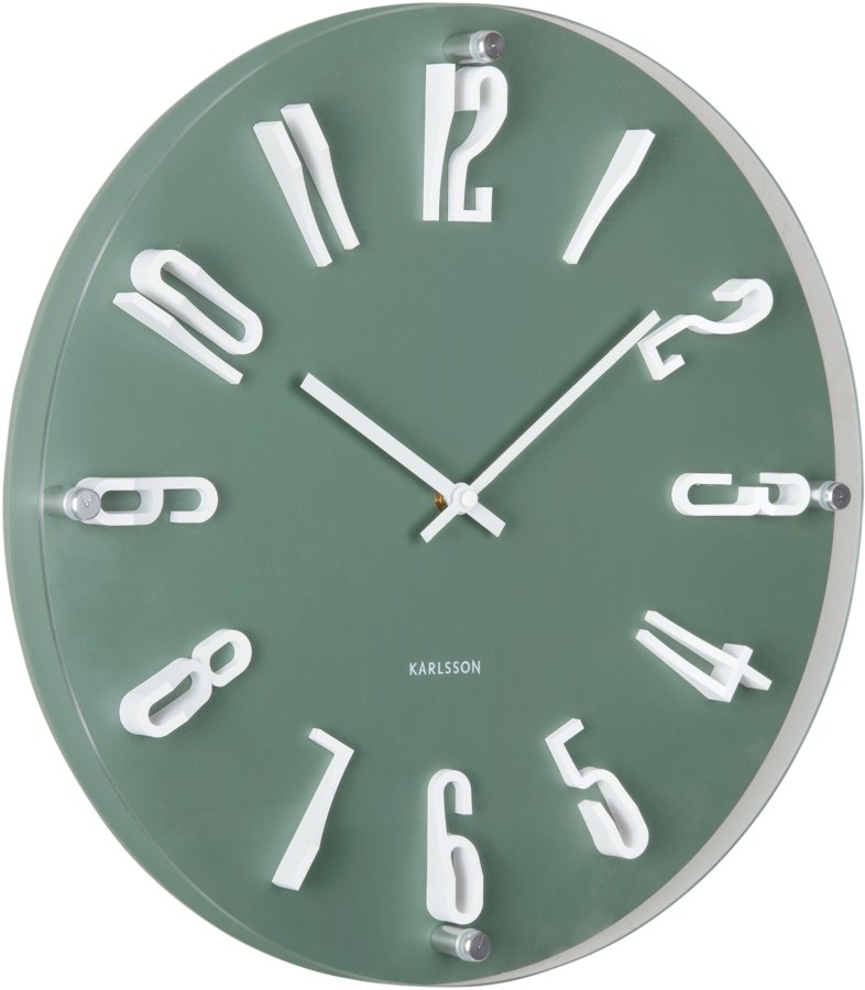 Karlsson Designové nástěnné hodiny 6090GR - Hodiny a&nbsp;budíky Nástěnné hodiny