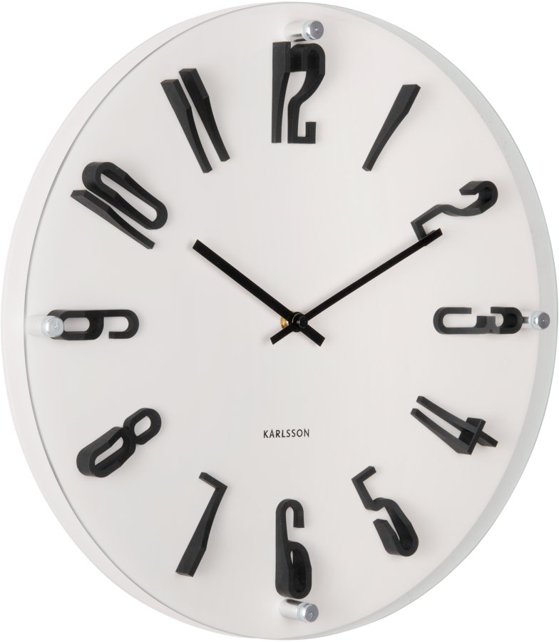 Karlsson Designové nástěnné hodiny 6090WG - Hodiny a&nbsp;budíky Nástěnné hodiny