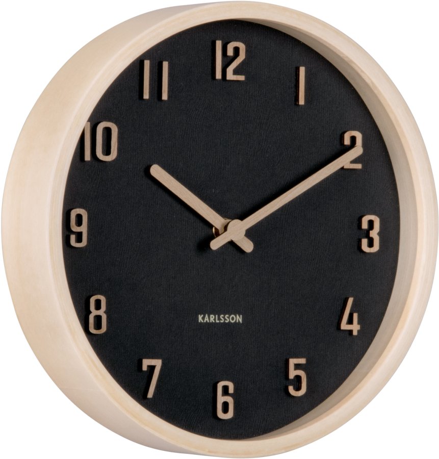 Karlsson Designové nástěnné hodiny 6116BK - Hodiny a&nbsp;budíky Nástěnné hodiny