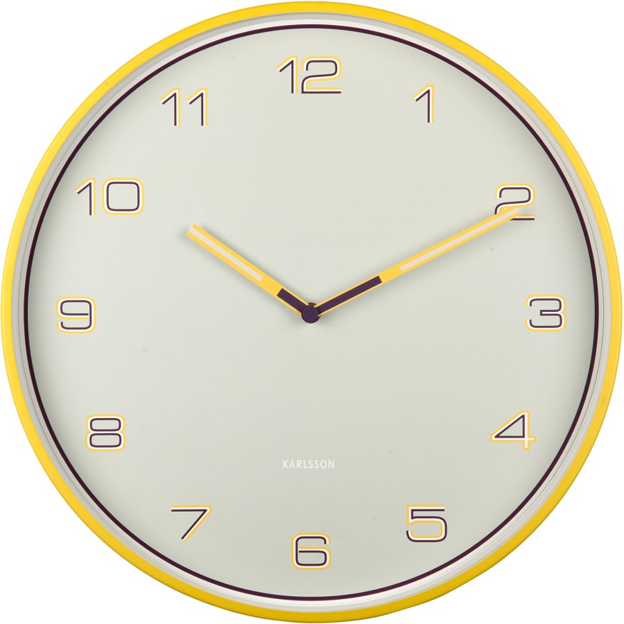 Karlsson Designové nástěnné hodiny KA6013BY - Hodiny a&nbsp;budíky Nástěnné hodiny