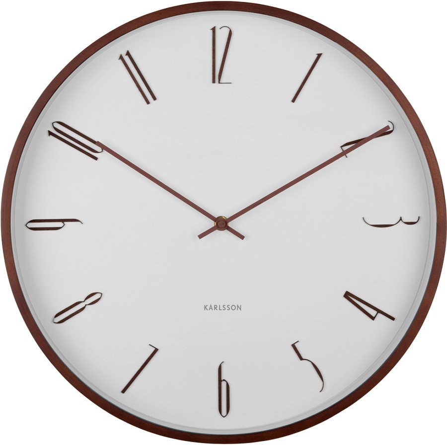 Karlsson Designové nástěnné hodiny KA6014WH - Hodiny a&nbsp;budíky Nástěnné hodiny
