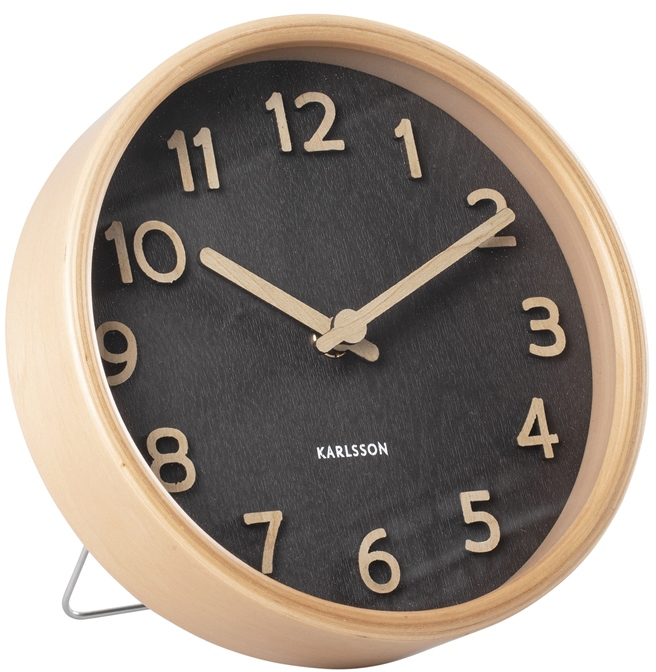 Nástěnné hodiny Karlsson Designové nástěnné/stolní hodiny KA5875BK - Hodiny a&nbsp;budíky Nástěnné hodiny