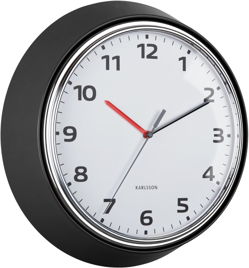 Karlsson Designové nástěnné hodiny KA6006BK - Hodiny a&nbsp;budíky Nástěnné hodiny