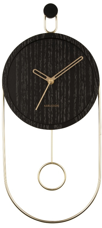 Karlsson Kyvadlové nástěnné hodiny KA5892BK - Hodiny a&nbsp;budíky Nástěnné hodiny