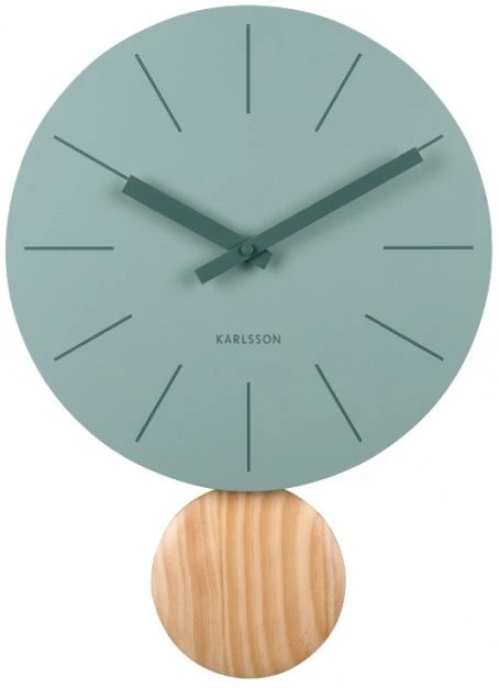 Karlsson Kyvadlové nástěnné hodiny KA5967GR - Hodiny a&nbsp;budíky Nástěnné hodiny