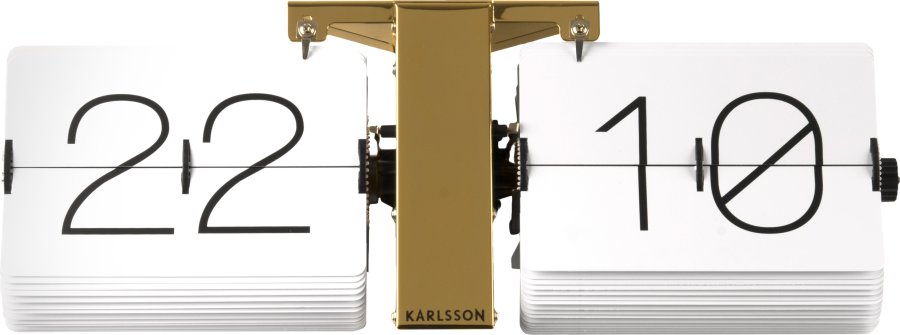 Nástěnné hodiny Karlsson Překlápěcí hodiny KA5601WH - Hodiny a&nbsp;budíky Nástěnné hodiny