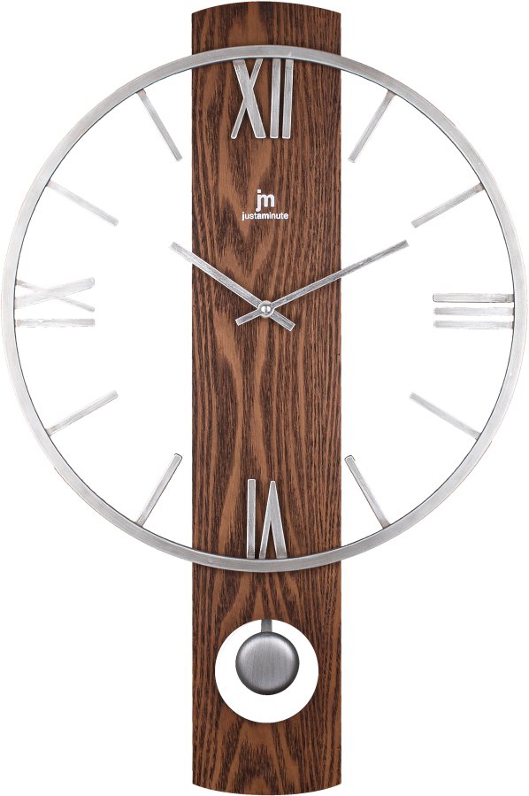 Nástěnné hodiny Lowell Designové kyvadlové hodiny 21543