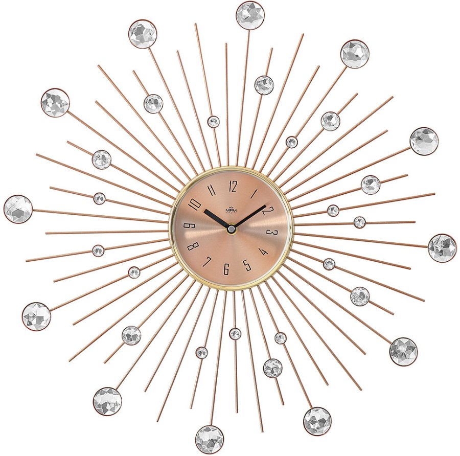 Nástěnné hodiny MPM Quality Designové kovové hodiny MPM Sunito E04.4284.23 - Hodiny a&nbsp;budíky Nástěnné hodiny