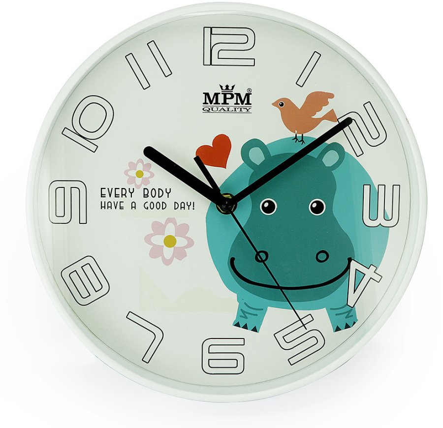 Nástěnné hodiny MPM Quality Dětské hodiny s&nbsp;plynulým chodem E01.3232.00 - Hodiny a&nbsp;budíky Nástěnné hodiny