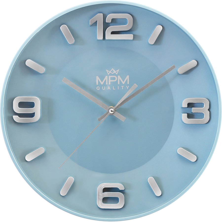 Nástěnné hodiny MPM Quality Designové plastové hodiny E01.4454.30 - Hodiny a&nbsp;budíky Nástěnné hodiny